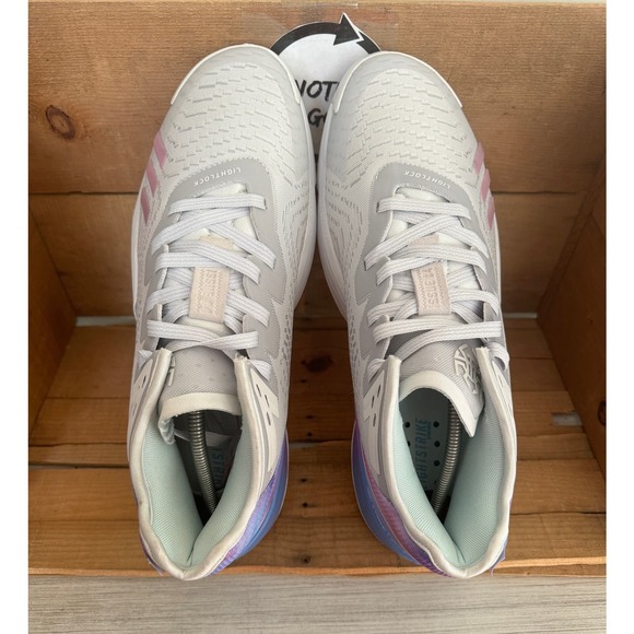Men’s Adidas D.O.N. Issue 4 Athletic Basketball Shoes Sneakers Sz 13 Gray Purple - Picture 4 of 12